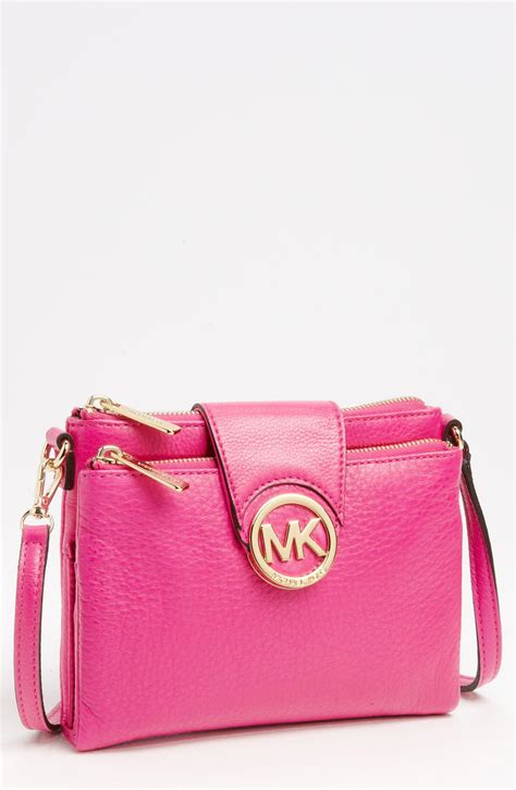 michael kors pink backpack large|Michael Kors crossbody pink bag.